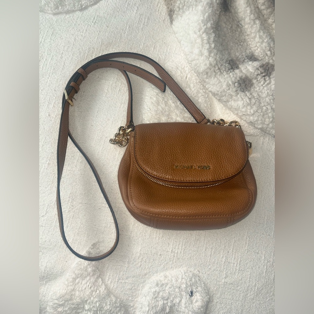 never used Michael Kors Brown Leather Handbag - Picture 3 of 10